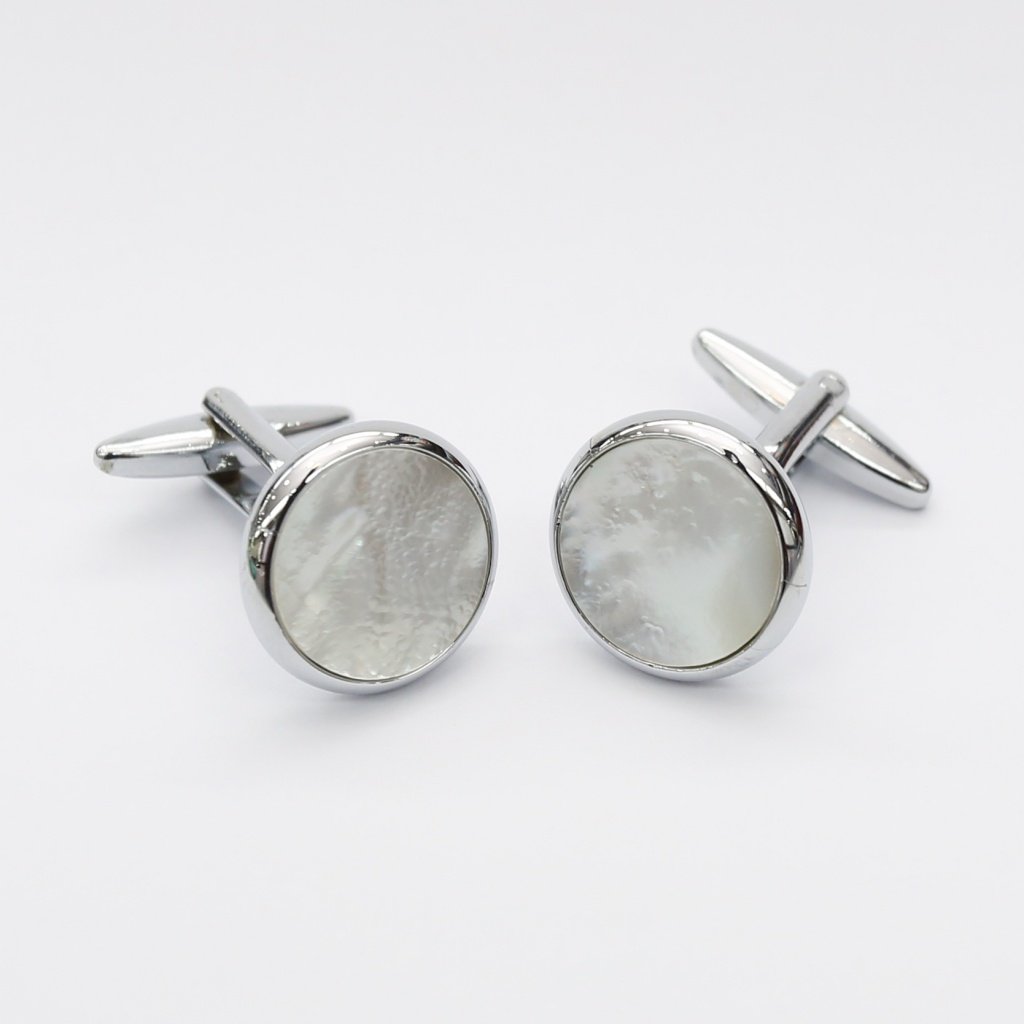 Mother of Pearls Cufflink (07-Rounded Marble) | Compliments of ...